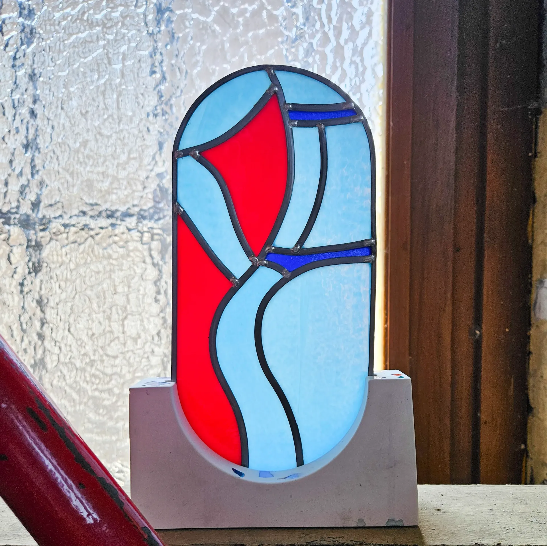 [SUNCATCHER-HER-BOOTY-BLUE] Suncatcher 'Her booty blue'